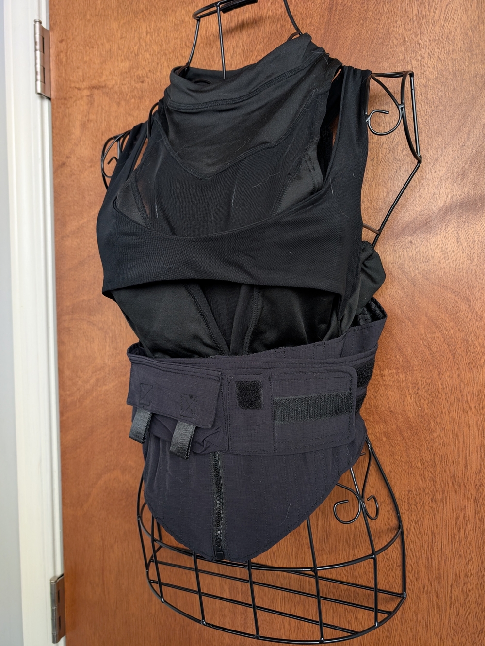 Black Women's Utility Corset Vest